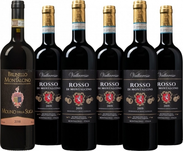 ToscaanseTopwijnen1xBrunellodiMontalcino5xRossodiMontalcino