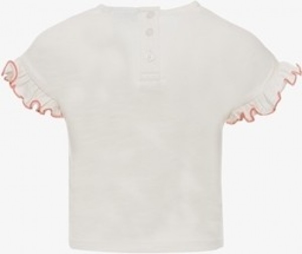 TwoDaycroppedmeisjesT-shirtwitmetknoop