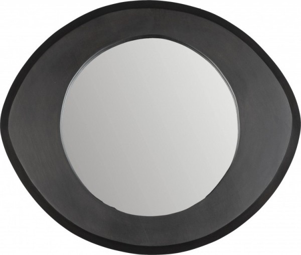 DutchboneSpiegelArenMangohout55x47cm-Zwart-Organisch