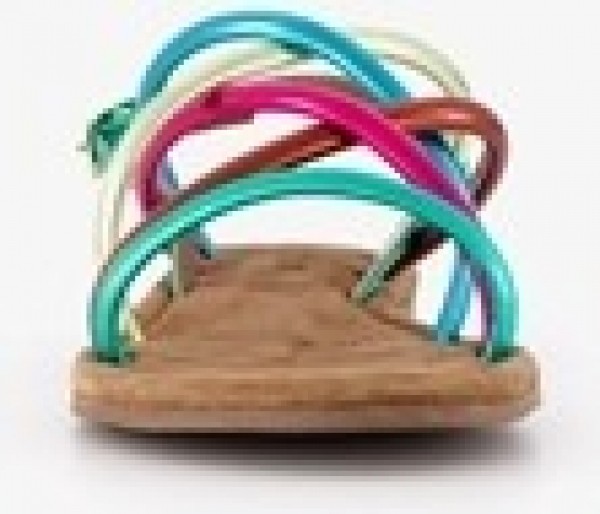 Harperlerensandalenmetallicmeerkleurig