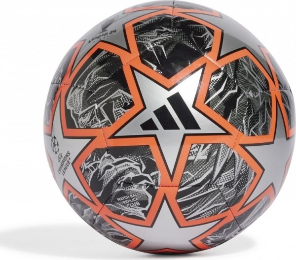 adidasChampionsLeagueClubVoetbalMaat5ZilverRoodZwart