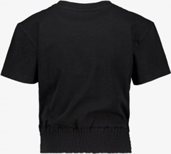 TwoDaymeisjesT-shirtmetelastiekzwart