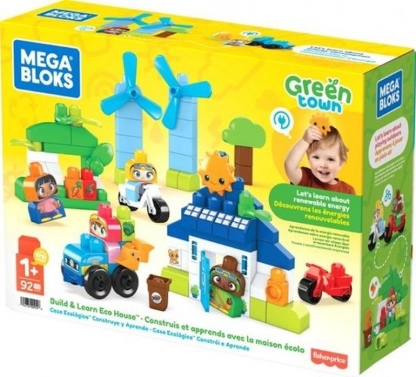 MegaBloksGreenTownBuildEnLearnEcoHouse