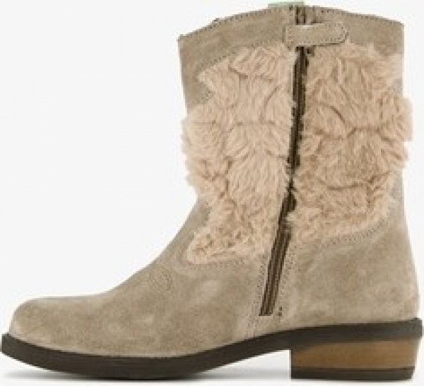 Braqeezlerenmeisjeswesternbootsbeige