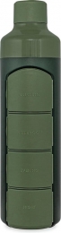 YOSBottleWaterflesMetPillendoos-Groen