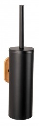 WenkoOreaTurbo-LocBambootoiletborstelhouderzwartmat