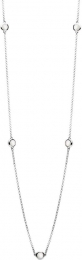 CasaJewelryCollierPomWhite-Zilver-90cm