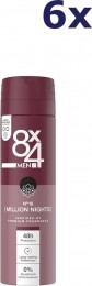 8x48x4DeosprayMen-No18MillionsNights150ml6xVoordeelpak