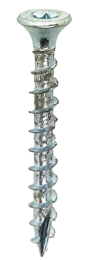 Woodies61545374UltimateScharnierschroef-TX20-45X40mm-PlatverzonkenKop-Voldraad-Verzinkt200st