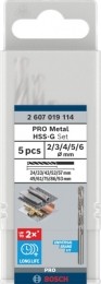 Bosch2607019114PRO5-deligeHSS-GSpiraalboorset-Metaal