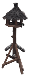 VoederhuisVogelhuisoppaalrondtakjesdak125cmWarentuinMix-Warentuinmix