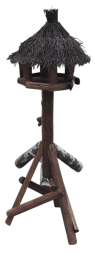 VoederhuisVogelhuisoppaalrondtakjesdak125cmWarentuinMix-Warentuinmix